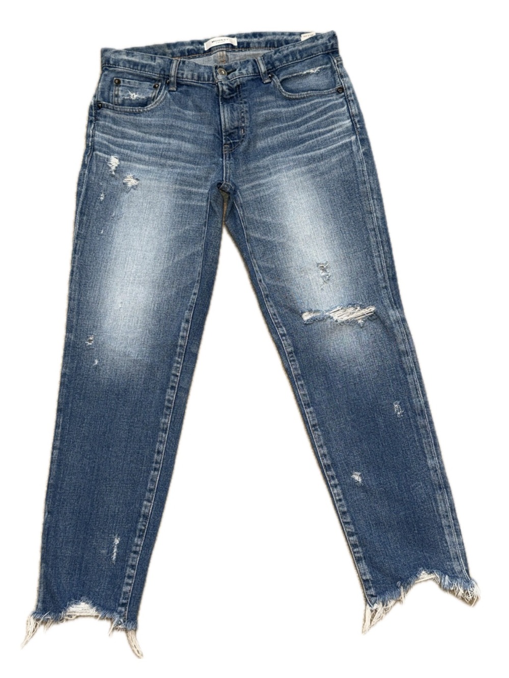 🌾 MOUSSY VINTAGE Glendele Skinny HOWA Distressed Japanese Denim Jeans | Sz 29